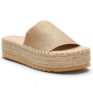 Shimmer Gold Beach by Matisse Sandals Sunkissed